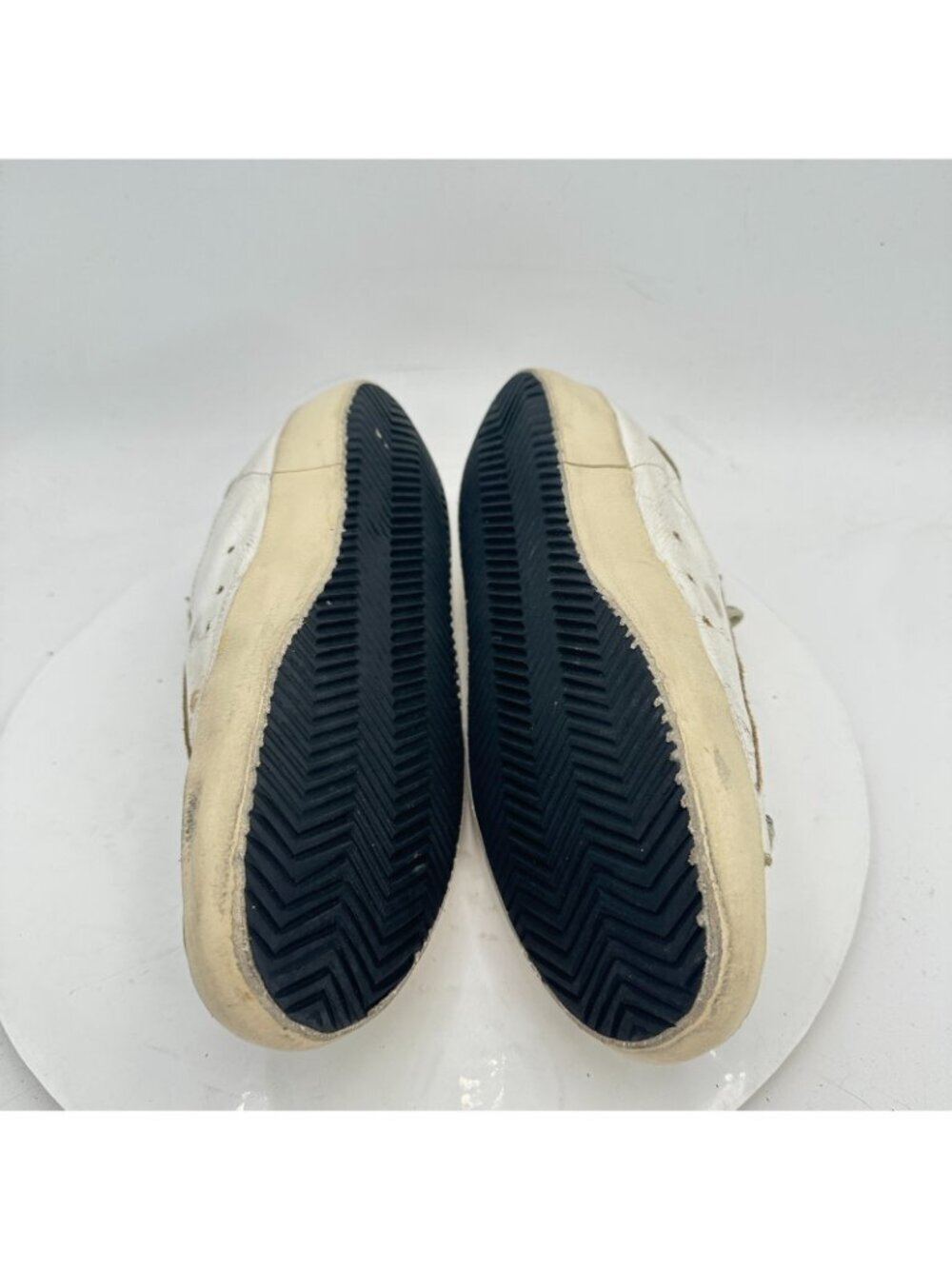 Golden Goose Men Size EU 40 US 7 White Black Leather Suede Low Top Casual Shoes - Picture 7 of 11